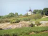 Wijnstreek van Côte de Beaune - Moulin Sorine met uitzicht op de wijngaarden van Santenay