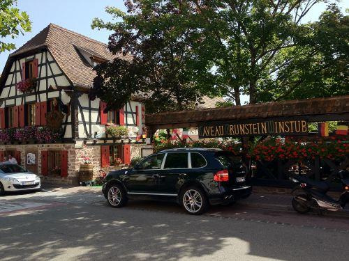 Alsace, chambre, b&b, pension route du vi - Elsässer vor Caveau Brunstein an der Weinstraße