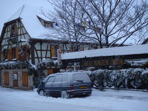 Alsace, chambre, b&b, pension route du vi - . Im Winter entlang der Weinstraße