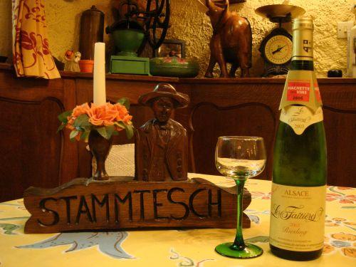 Alsace, chambre, b&b, pension route du vi - . 's' Stammtesch 'Stammtisch