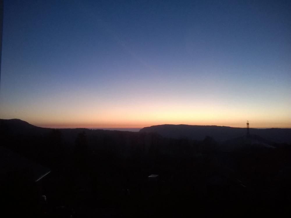 An Agnes und Didier - Blick von der Veranda am Abend