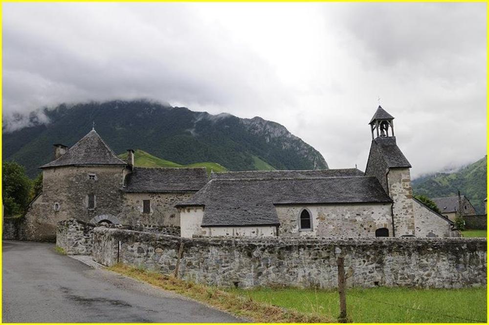 Bellevue accous. Flucht in der liebe - Kapelle Jouers xiiè Siècle auf dem Weg nach Saint Jacques de Compostela