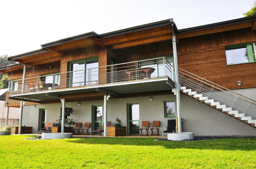 Das Belvedere Loire Bed and Breakfast - Die Fassade der Loire mit Blick auf