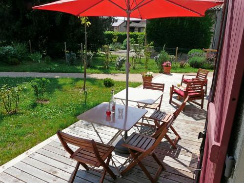 Biscotte B&B - Terrasse und Garten des Gästehauses