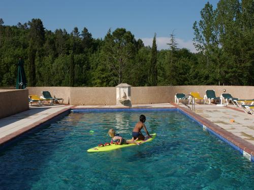 Une Campagne en Provence Le Peyrourier - Ein großer Pool von 16x6 m mit Strand und Pool-Haus