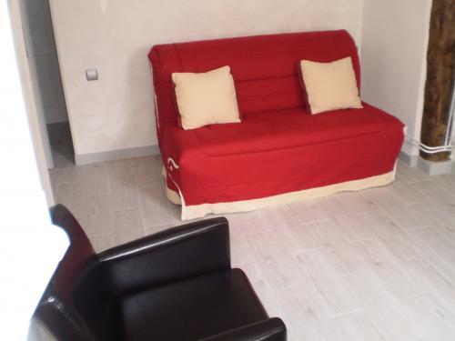 Chambres d'hôtes le Boischaut - Schlafsofa Zimmer Familien-Suite