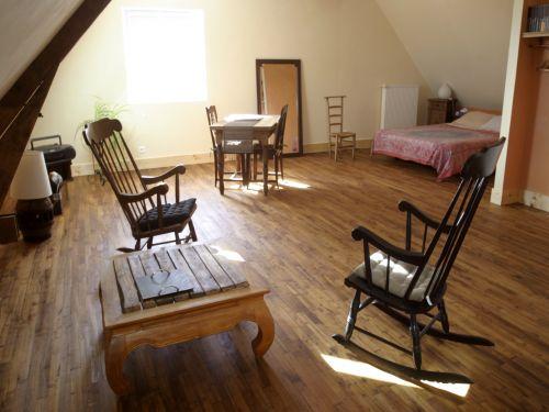 Chambres d'hôtes loargann - Das Loft Schlafzimmer...