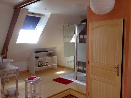 Chambres d'hôtes loargann - Blick auf das Badezimmer (Loft)