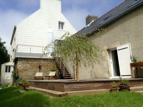 Chambres d'hôtes loargann - Die Terrasse mit Gartenblick