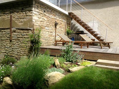 Chambres d'hôtes loargann - Andere Ansicht der Terrasse