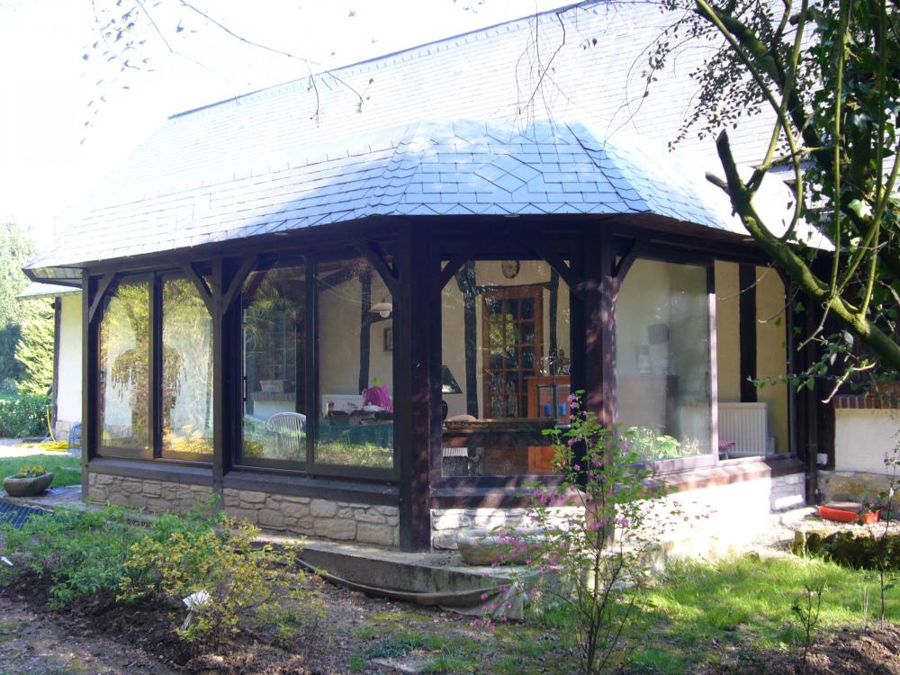 Die Châtaigneraie - Die Veranda von La Châtaigneraie