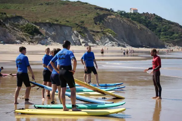 Curso de surf en la playa de Pavillon Royal - Actividad - Vacaciones y fines de semana en Bidart