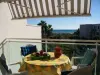 Large studio seafront - Rental - Holidays & weekends in Saint-Cyprien-Plage