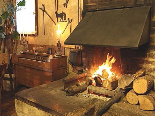 Die Maréchalerie im Loire-Tal - Im Speisesaal, der alten Schmiede