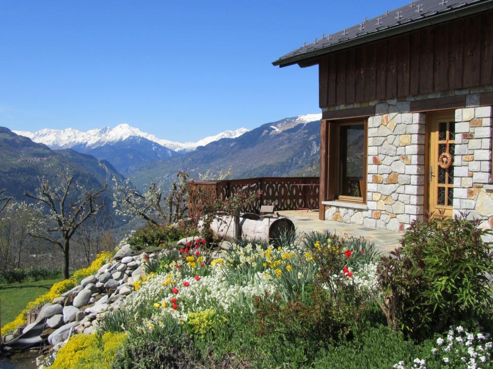 Die Marm'hôtes - Les Marm'hôtes, Gästehaus in Plagne Tarentaise. Talblick