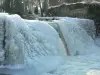 O moinho de Landonvillers - A cachoeira congelada durante o tempo frio