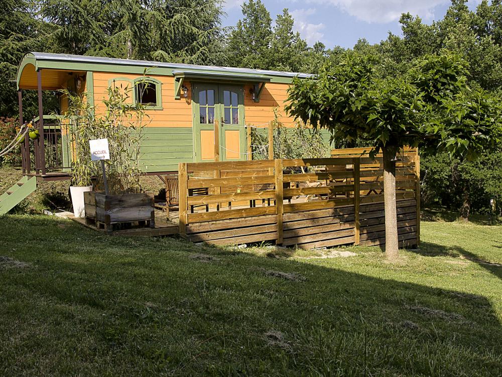 Natura-Lodge - Roulotte in der Ardèche