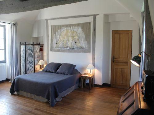 Schönes Zimmer im Château in Sologne - Der graue Raum