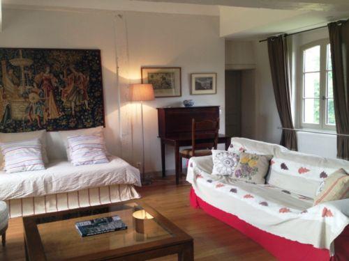 Schönes Zimmer im Château in Sologne - Das Wohnzimmer der Vendée