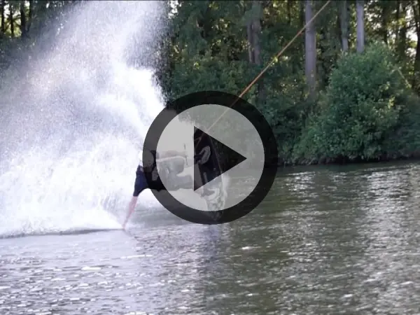 Telemark water skiing at the Fontaine Simon site - Activity - Holidays & weekends in Fontaine-Simon
