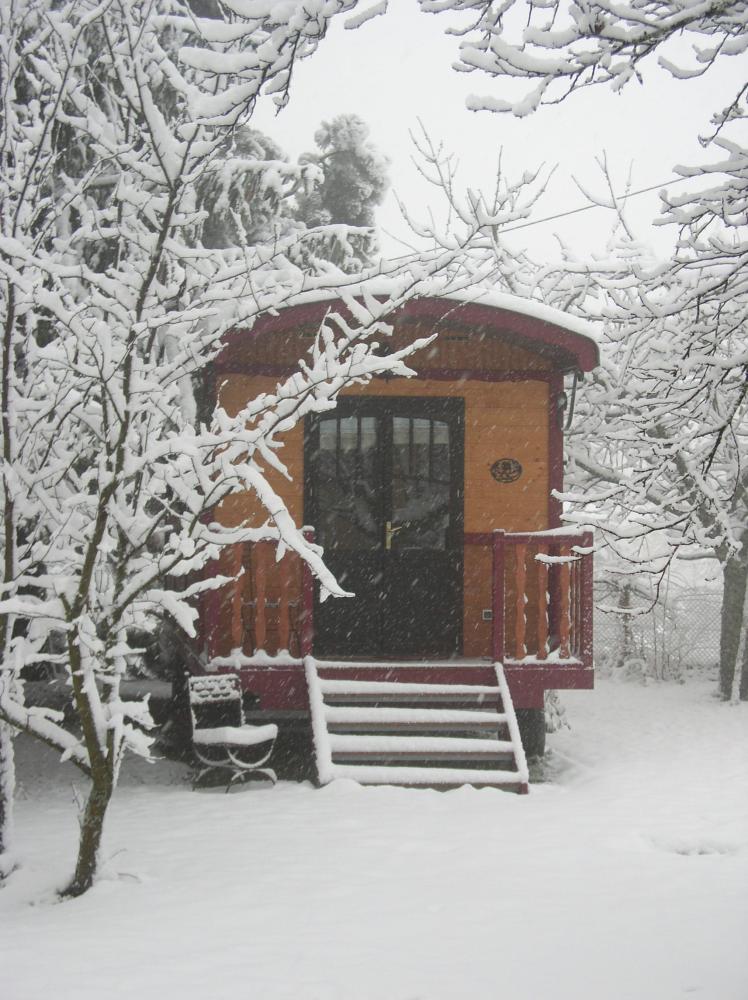 The Green Mare Bed & Breakfast - Der Caravan in Weiß gekleidet :)