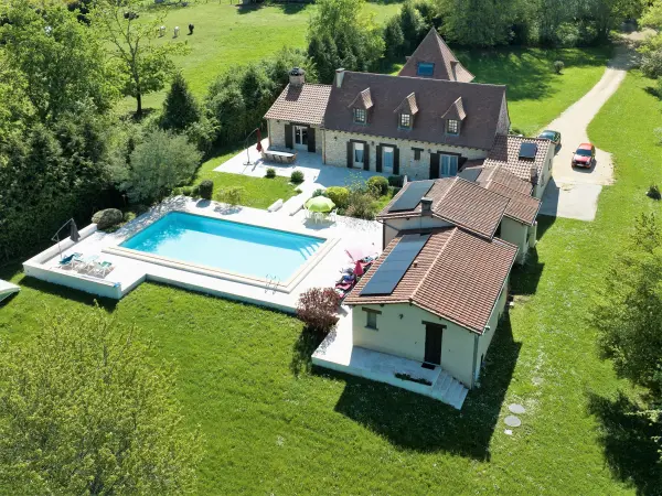 Villa Fauvel Dordogne - Private pool 6X12 m - Rental - Holidays & weekends in Monplaisant
