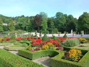 ルネッサンス庭園とシャトー・デュ・グラン・ジャルダンのロマンチックな公園