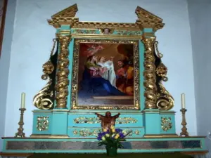 ジャリエ教会の祭壇画（©A. Collado  -  F. Facim）