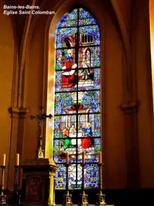 Bains-les-Bains  - 教会のステンドグラスの窓 - ©Jean Espirat