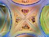 Peinture des voûtes du transept de l'église abbatiale d'Abondance (© J.E) 