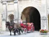 Horse-drawn carriage ride in the Vauban citadel of Blaye