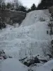 Cascade de l'Éventail par - 20°C
