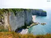 Falaises mille-feuille d'Étretat (© Jean Espirat)