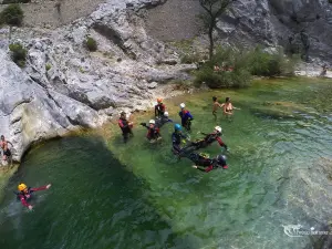 Canyoning no desfiladeiro