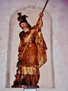 Pérouges - Estatua de San Michael (© Jean Espirat)