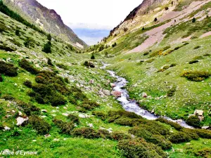 Panorama op het onderste deel van de vallei (© JE)