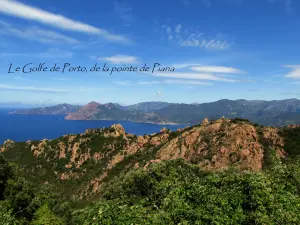 View of the Gulf of Porto from Piana Point