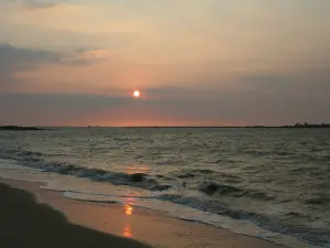 Zonsondergang op het eiland Oléron