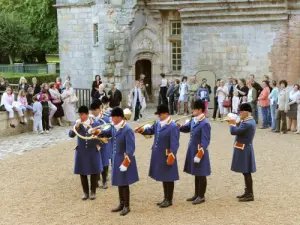 De binnenplaats van het kasteel (Open Monumentendag)