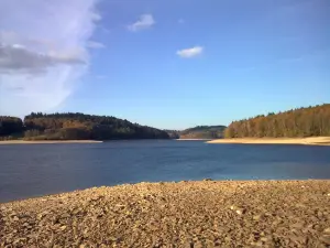 El lago en el otoño