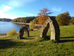 Esculturas na Vassivière Ilha