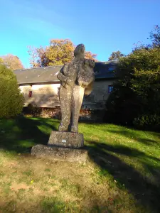 Escultura en la isla de Vassivière