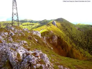 Crete sud-ovest Grand Colombier Culoz ( © Jean Espirat )