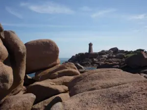 Pink rocks near Ploumanac'h lighthouse