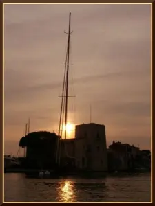 Zonsondergang in Port-Grimaud