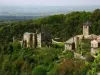 Schloss Saissac am Eingang zum Schwarzen Berg