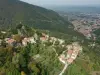 Hautpoul des mittelalterlichen Dorfes, der Montagne Noire