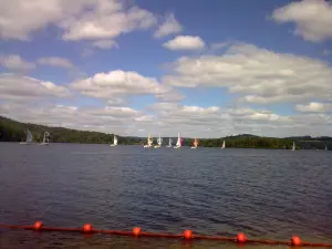 Regatta auf dem See