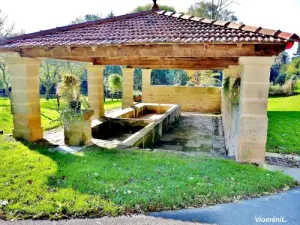 Fontaine-lavoir de la source de la Saône (© Jean Espirat)