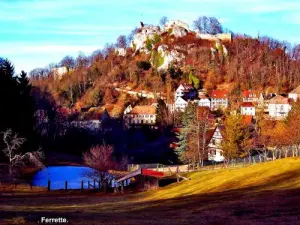 Panorama da cidade e as ruínas do castelo (© J.E.)